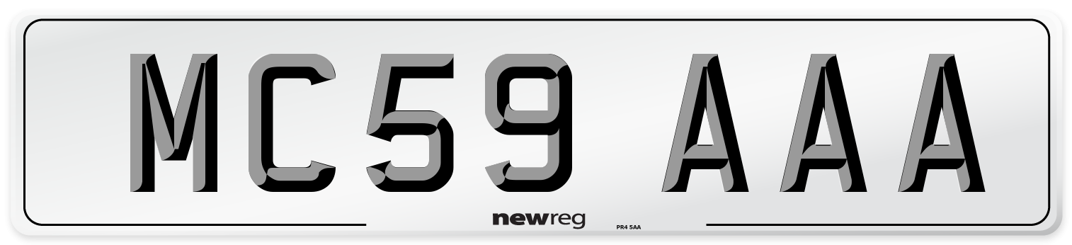 MC59 AAA Number Plate from New Reg